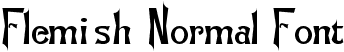 Flemish-Normal Font