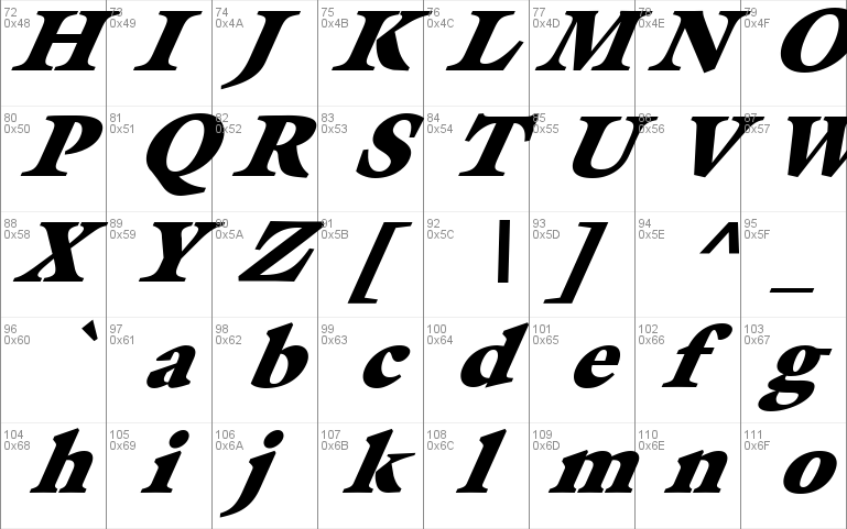 FZ ROMAN 26 ITALIC Windows font - free for Personal