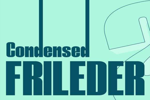 Frileder Typeface Slant