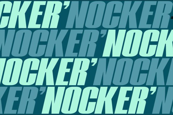 Frileder Typeface Slant