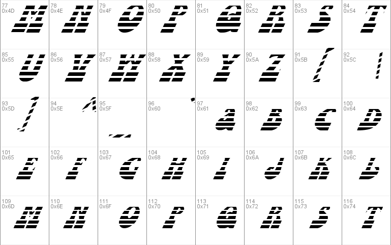 FZ JAZZY 16 STRIPED ITALIC