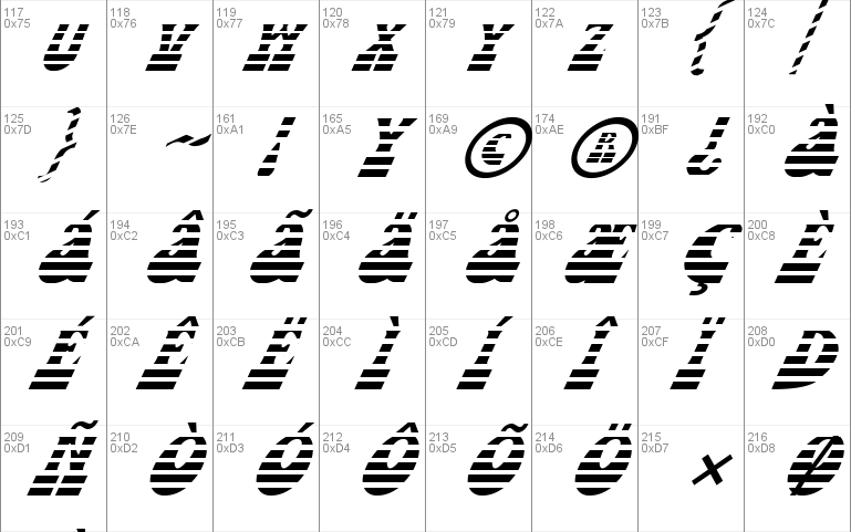 FZ JAZZY 16 STRIPED ITALIC