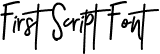 First Script Font