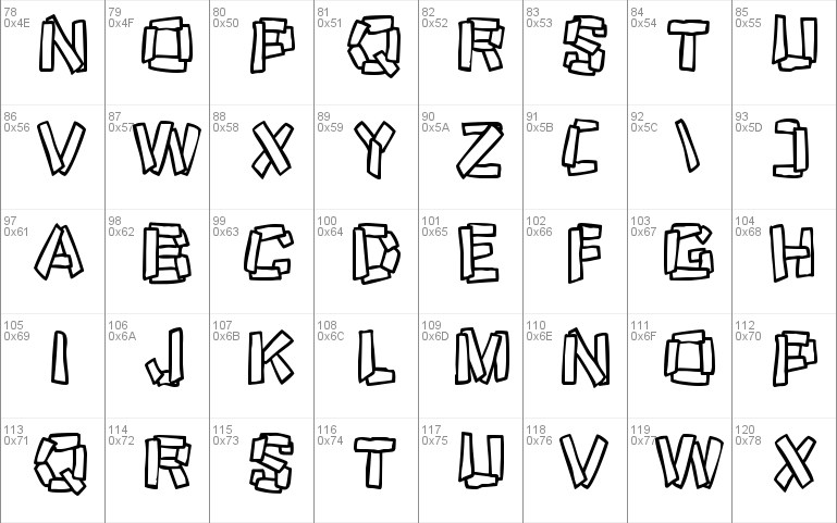 Funky Stoneage Font