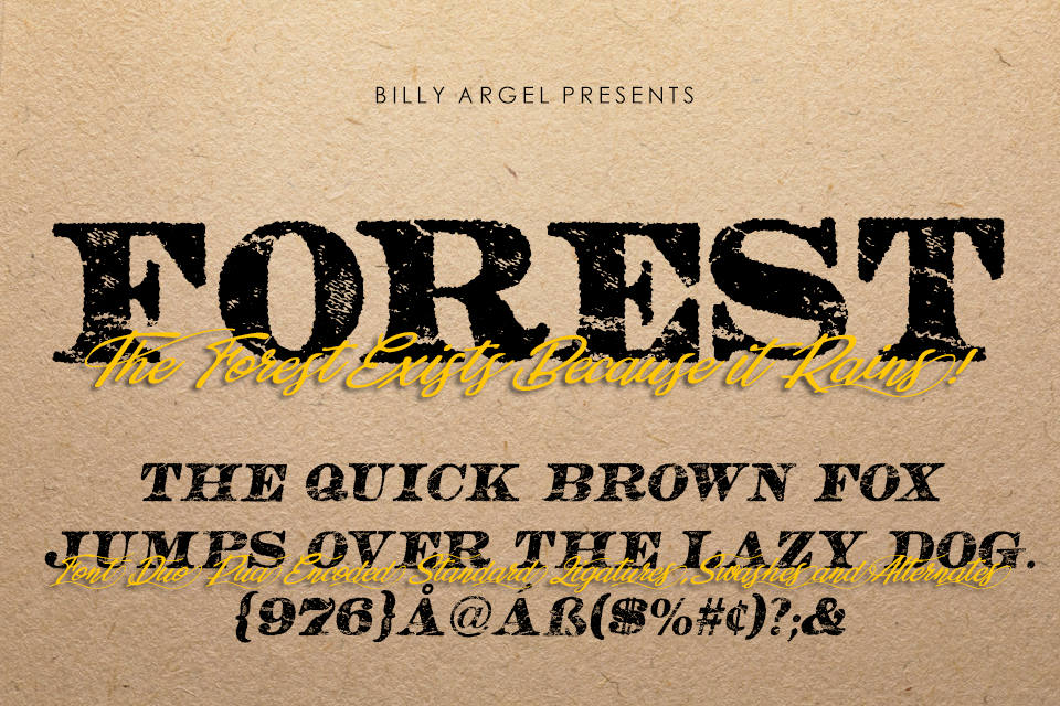 FOREST ITALIC PERSONAL USE