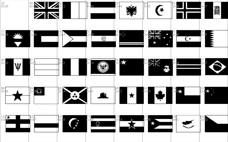 Flags Windows Font Free For Personal Commercial