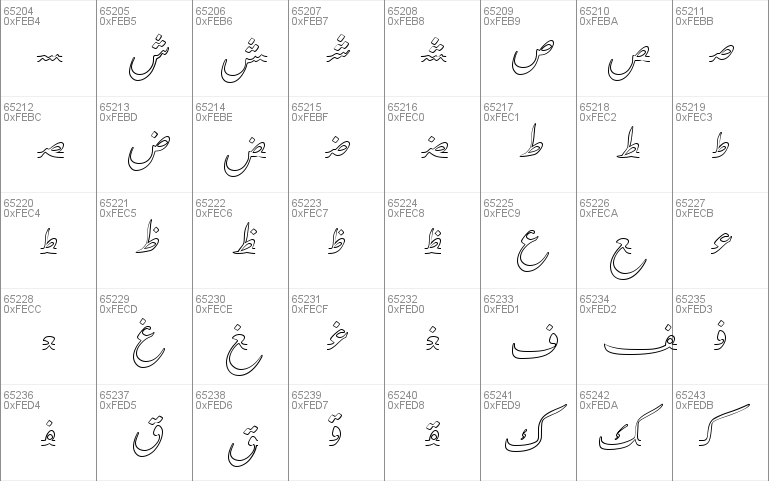 Farsi Simple Outline