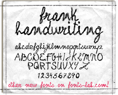 Frank Handwriting