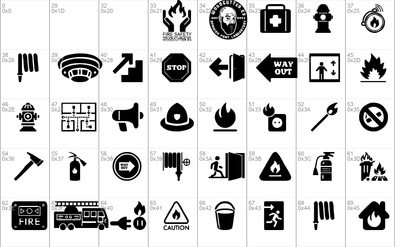 Fire Safety Icons