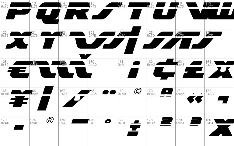 Federal Escort Laser Italic