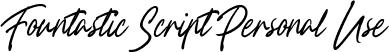 Fountastic Script Personal Use