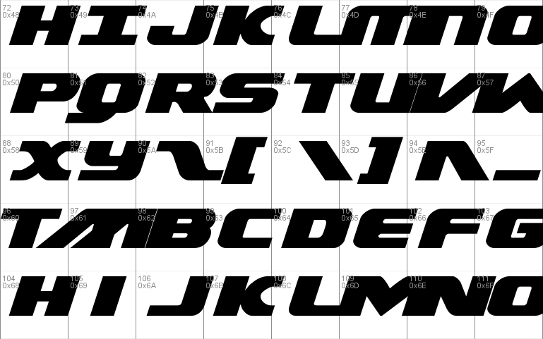 Federal Escort Expanded Italic