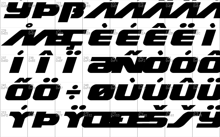 Federal Escort Expanded Italic