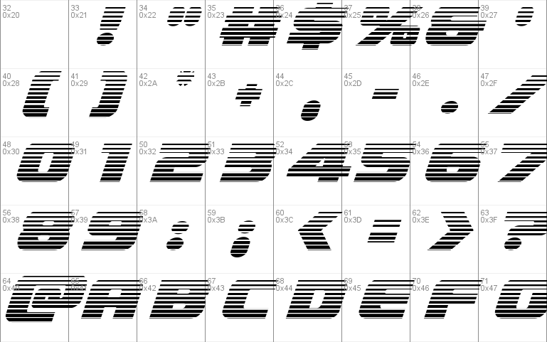 Federal Escort Scanlines Italic