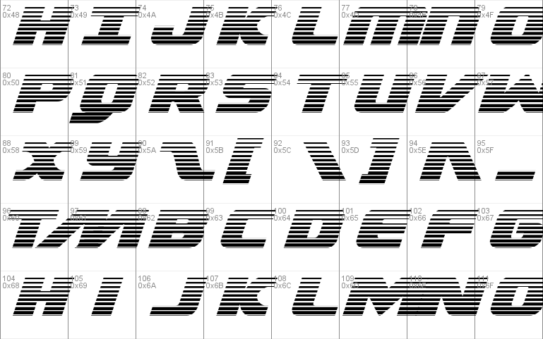 Federal Escort Scanlines Italic