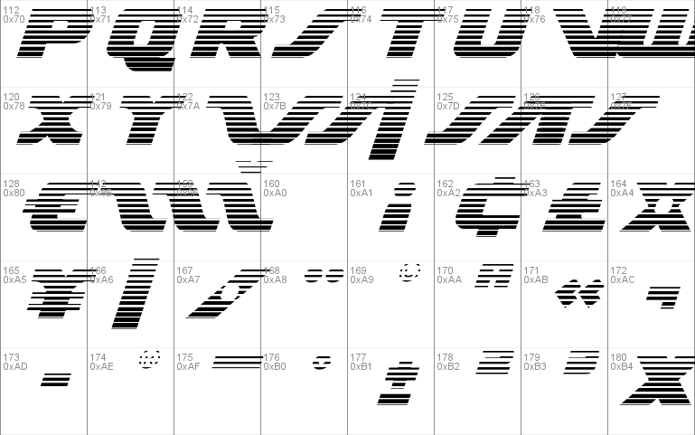 Federal Escort Scanlines Italic