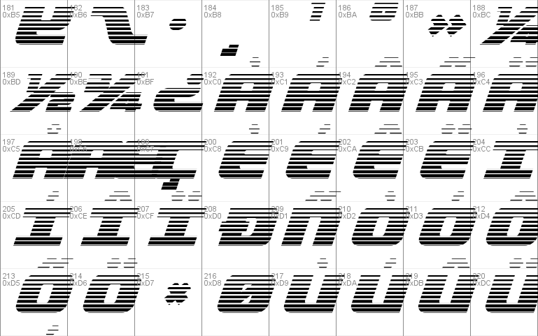 Federal Escort Scanlines Italic