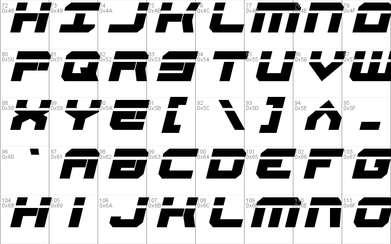 Gearhead Laser Italic