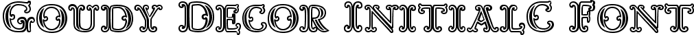 Goudy Decor InitialC Font
