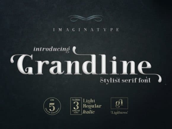 Grandline Italic free for perso