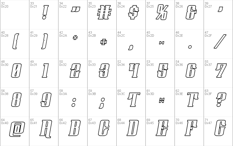 Gentleman Caller Outline Italic