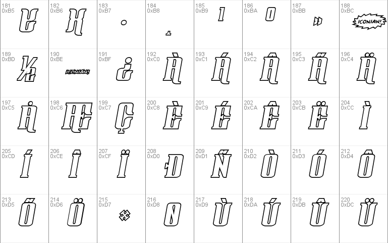 Gentleman Caller Outline Italic