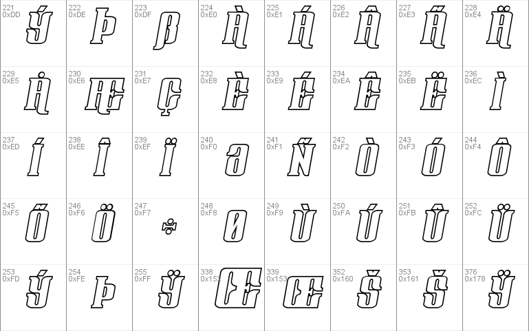 Gentleman Caller Outline Italic