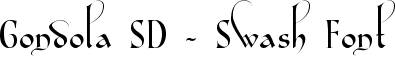 Gondola SD - Swash Font