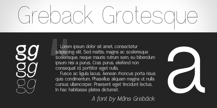 Greback Grotesque Thin