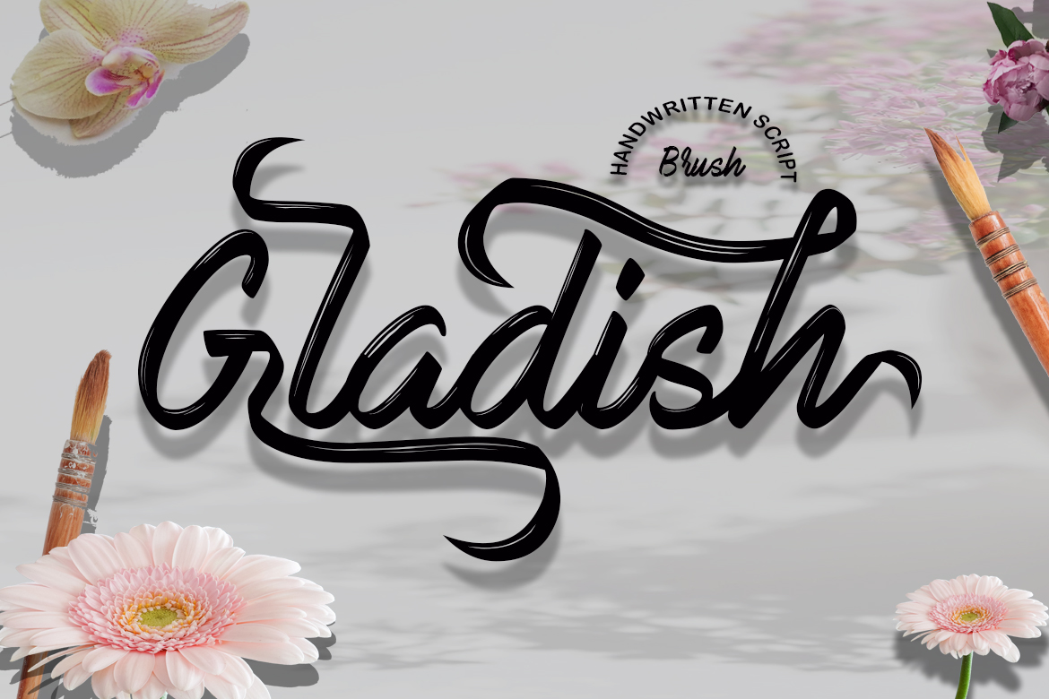Gladish Windows font - free for Personal