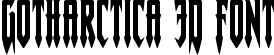 Gotharctica 3D Font