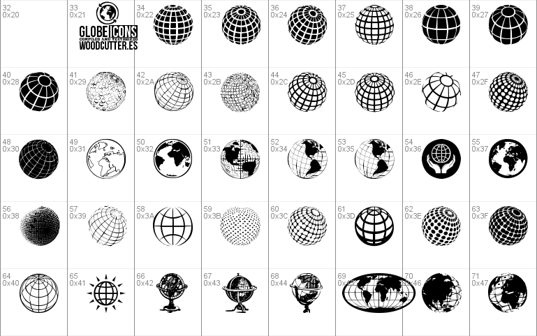 Globe Icons