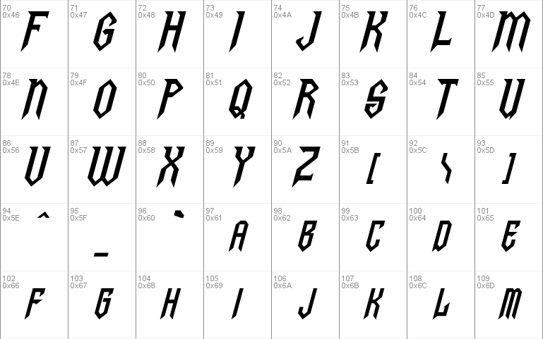 Gargoyles Italic Font