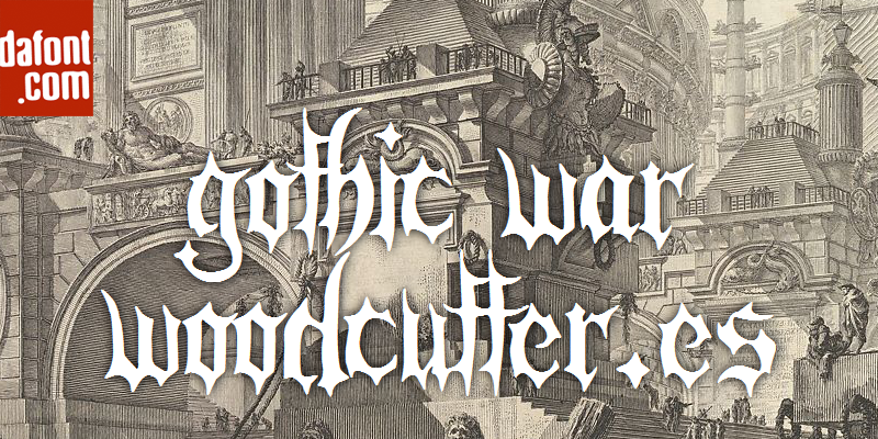 gothic warhammer 40k font