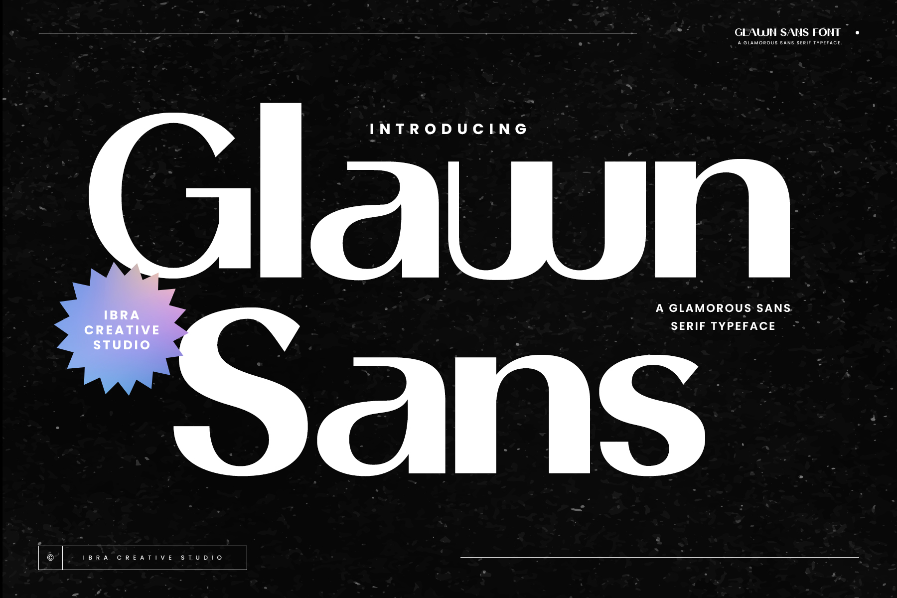 Glawn Sans Personal Use