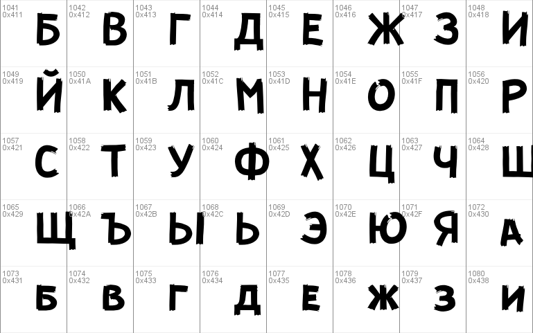 GUERRILLA Normal Font