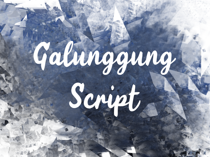 g Galunggung Script