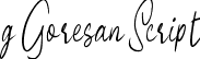 g Goresan Script