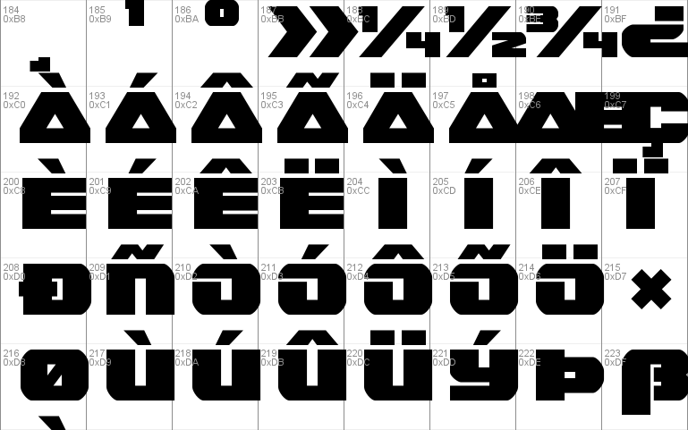 Guardian Outline Font