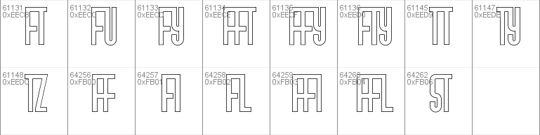 Gotica Moderna Bold Outline KK