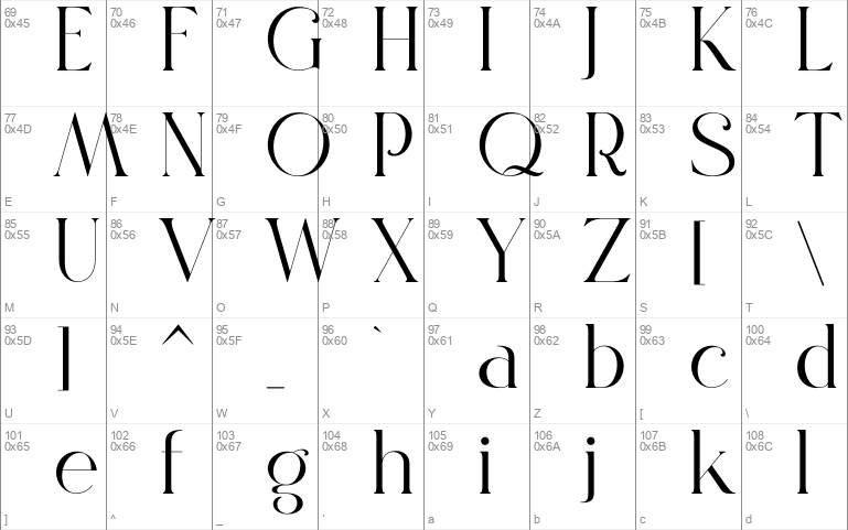 GRANCE-DEMO Windows font - free for Personal