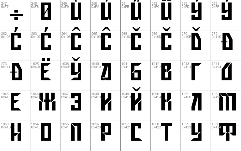 Gagarin Star Mix Cyrillic