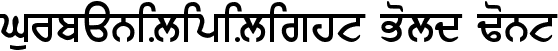 GurbaniLipiLight Bold Font