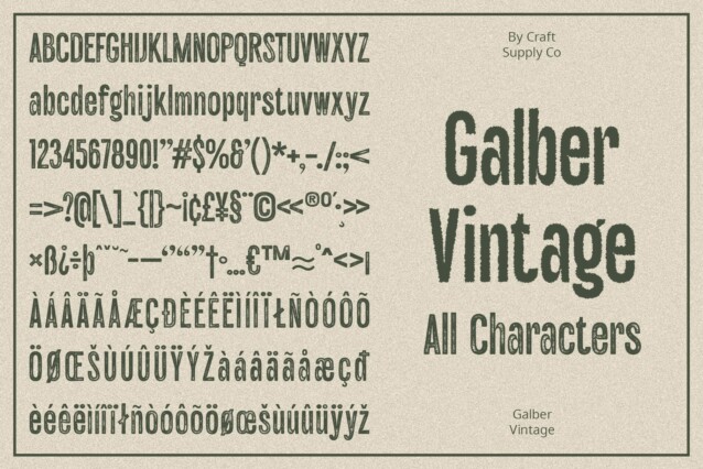 Galber Vintage Demo Stamp