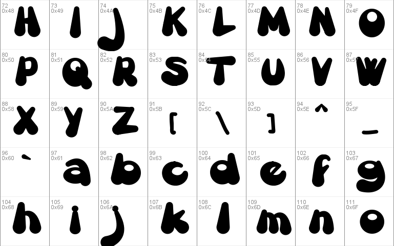 Gretoon Windows font - free for Personal