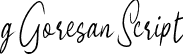 g Goresan Script