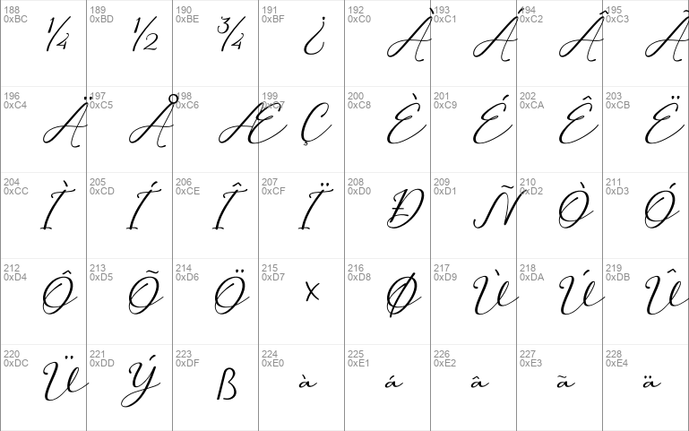 Hilland script style