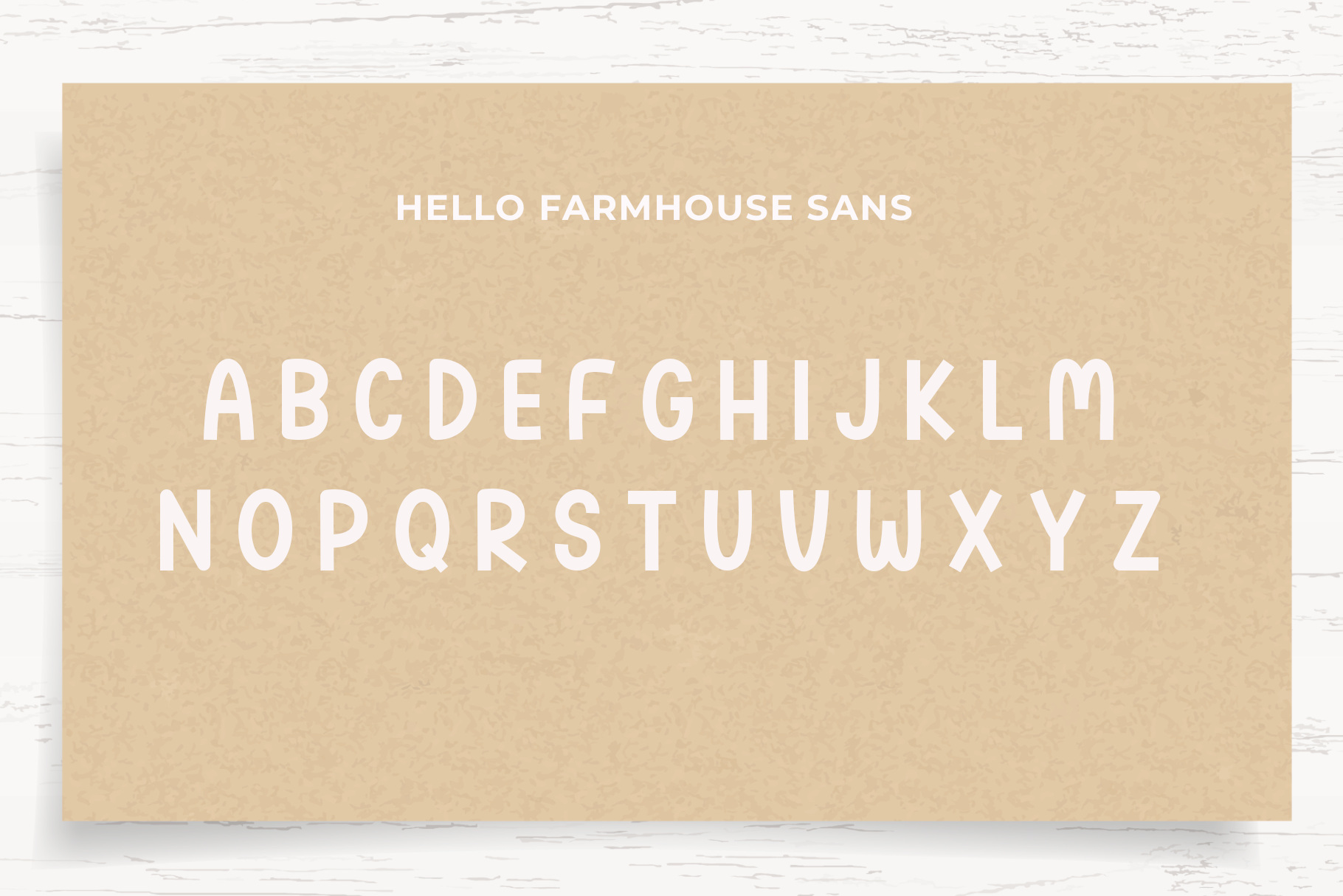 Hello Farmhouse Sans