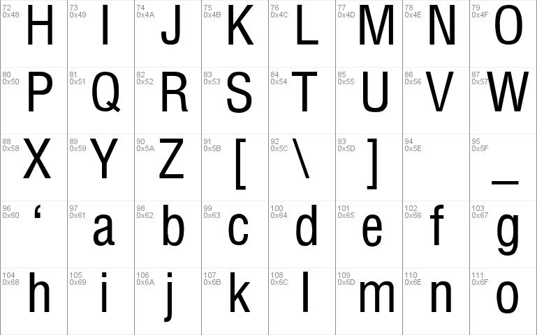 free helvetica condensed font download