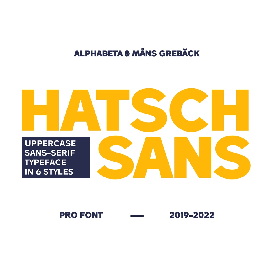 Hatsch Sans PERSONAL USE ONLY